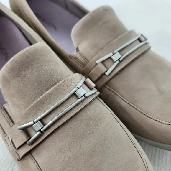 ARAVON Josie Bit Womens Loafers Size 11 Dove (Beige) Nubuck Leather Comfort Shoe - Picture 9 of 11